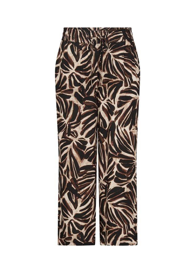 soyaconcept Stoffhose - gemusterte leichte Hose mit weitem Bein von soyaconcept