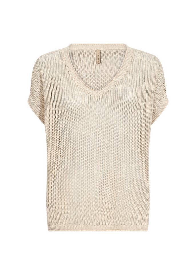 soyaconcept Strickpullover - Kurzarmshirt im Stricklook in Unifarben von soyaconcept