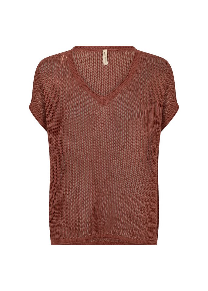 soyaconcept Strickpullover - Kurzarmshirt im Stricklook in Unifarben von soyaconcept