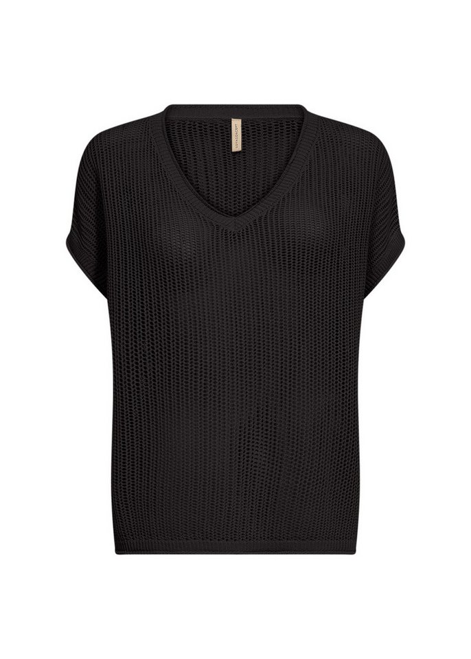 soyaconcept Strickpullover - Kurzarmshirt im Stricklook in Unifarben von soyaconcept