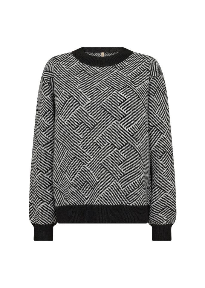 soyaconcept Strickpullover - lässiger Pullover in Allover-Muster mit Rundhalsausschnitt von soyaconcept