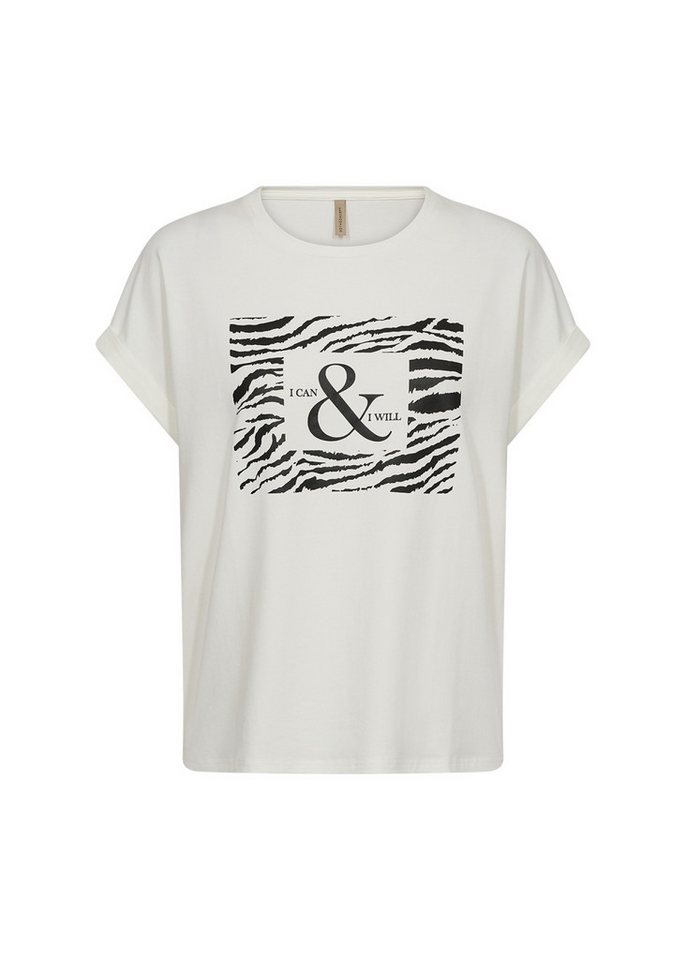 soyaconcept T-Shirt - Bio?Baumwolle Rundhals T?Shirt – Frontprint Statement – von soyaconcept