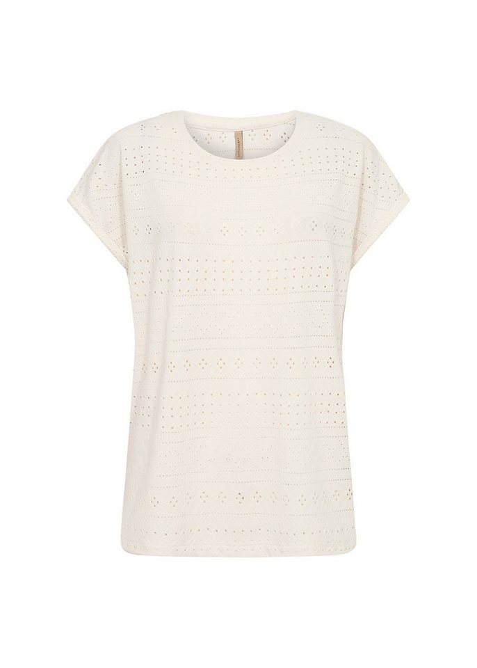 soyaconcept T-Shirt - Recyceltes Polyester Stretch T?Shirt – Ösenmuster – von soyaconcept