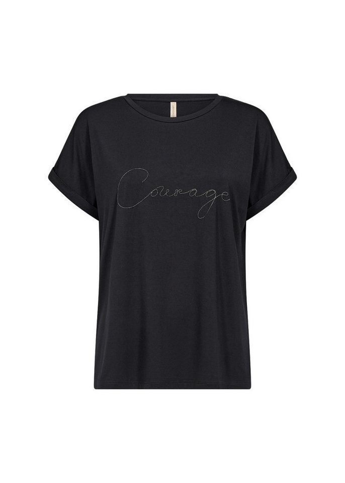 soyaconcept T-Shirt Stretch T?Shirt – Kurze Ärmel mit Umschlag Print von soyaconcept