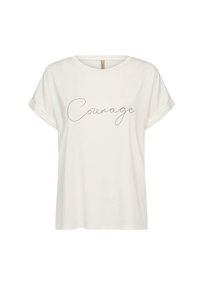 soyaconcept T-Shirt Stretch T?Shirt – Kurze Ärmel mit Umschlag Print von soyaconcept