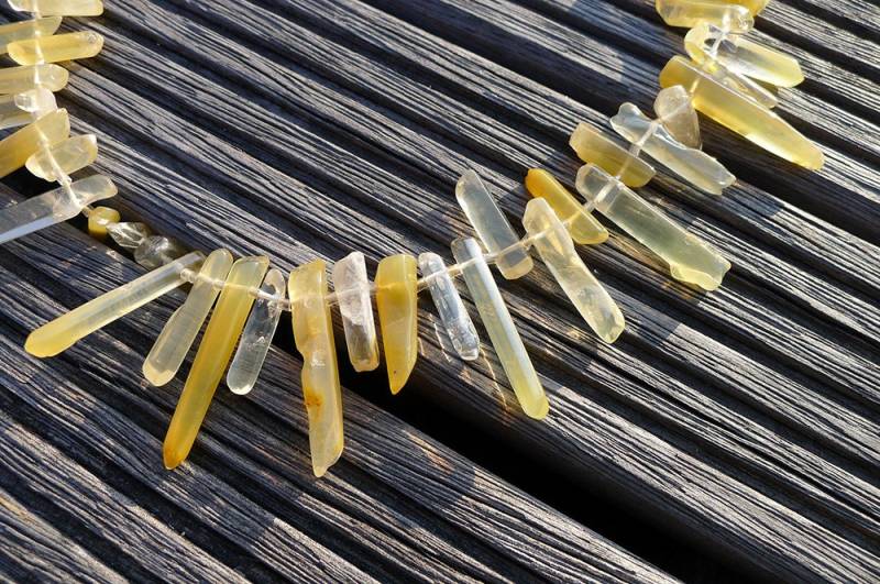 Gelbe Hämatit Quarz Perlen | Etb00711 von sparklelittle