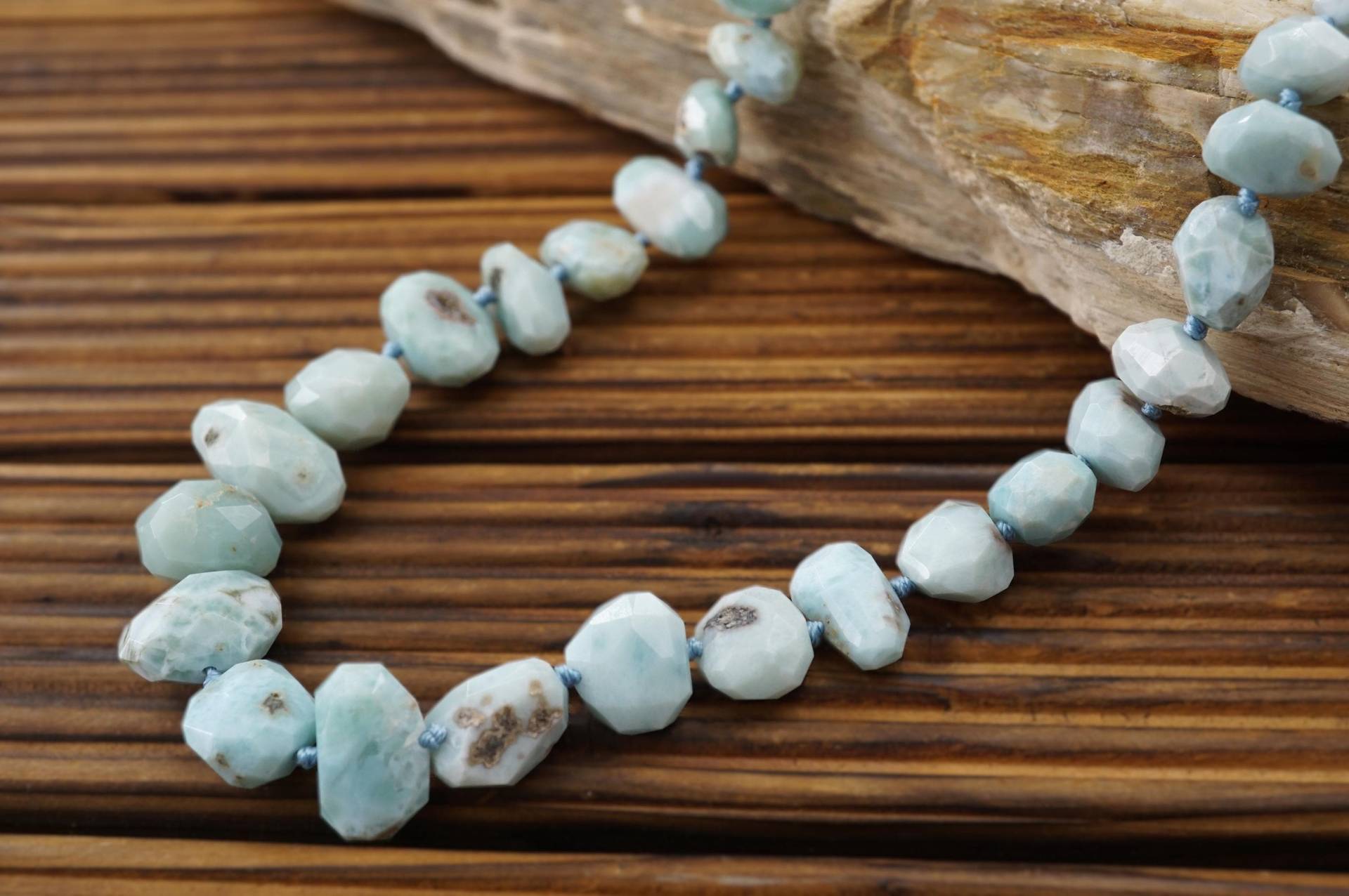 Larimar Facettierte Perlen | Etb00807 Seltener Stein Larimar Facettierte Perlen | Etb00807 Seltener Stein von sparklelittle