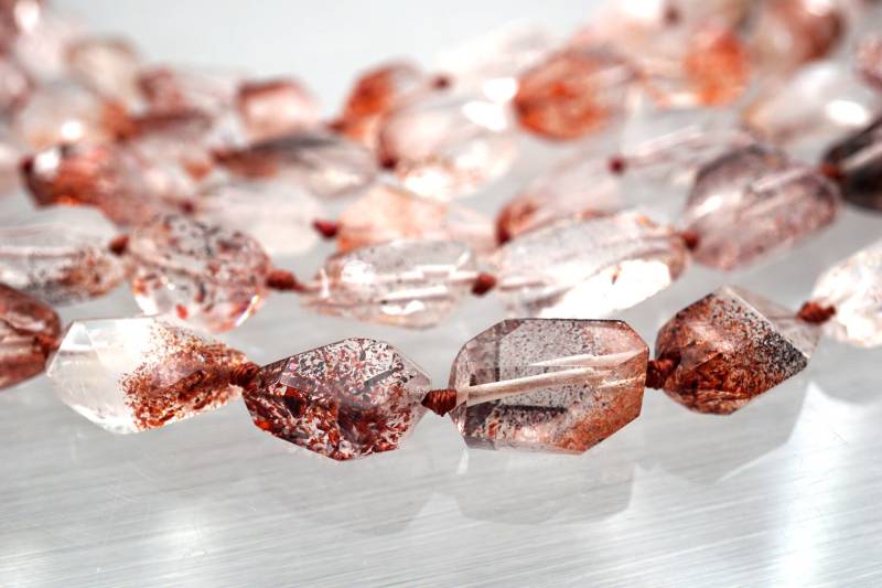 Lepidocrocit Quarz Facettierte Perlen | Etb00430 Vintage Schmuck/Edelsteinkette von sparklelittle