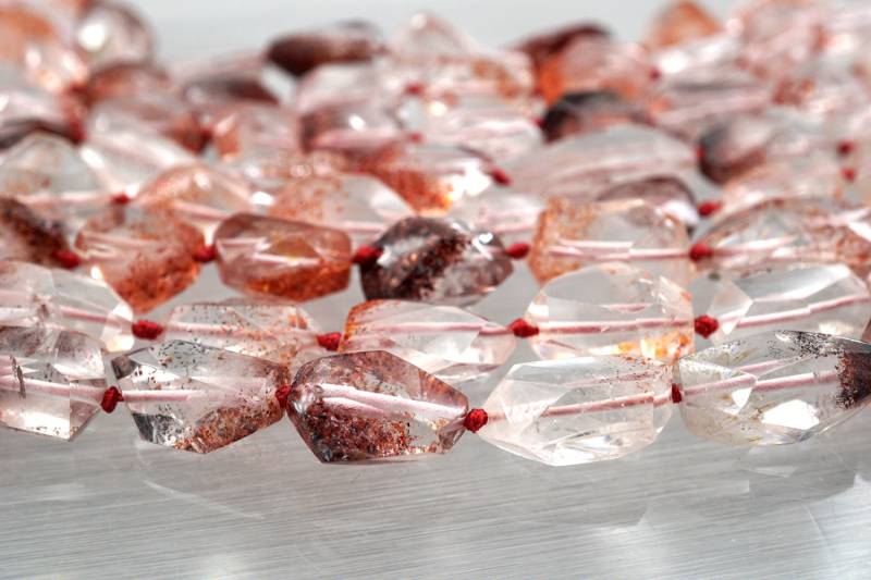 Lepidocrocit Quarz Facettierte Perlen | Etb00443 Vintage Schmuck/Edelsteinkette von sparklelittle