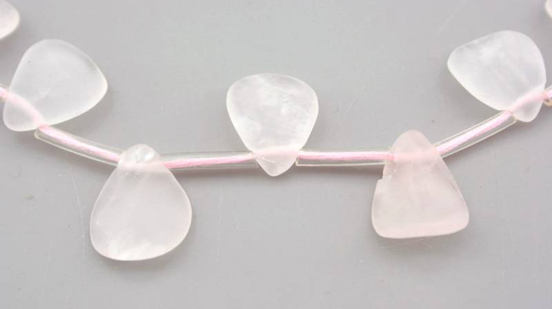 Natürliche Matte Rosenquarz Perlen | Etb01274 von sparklelittle