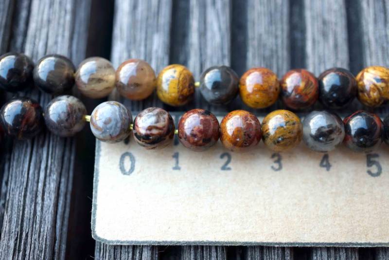 Pilbara Jaspis Runde Perlen 6.5-7.5 Mm | Etb00504 Vintage Schmuck/Edelsteinkette Pilbara Jaspis Runde Perlen 6.5-7.5 Mm | Etb00504 Vintage Schmuck/Edelsteinkette von sparklelittle