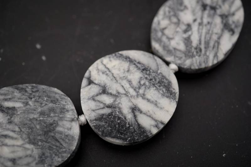 Pinolith Freeform Matte Beads | Etb01208 Vintage Schmuck/Edelsteinkette von sparklelittle