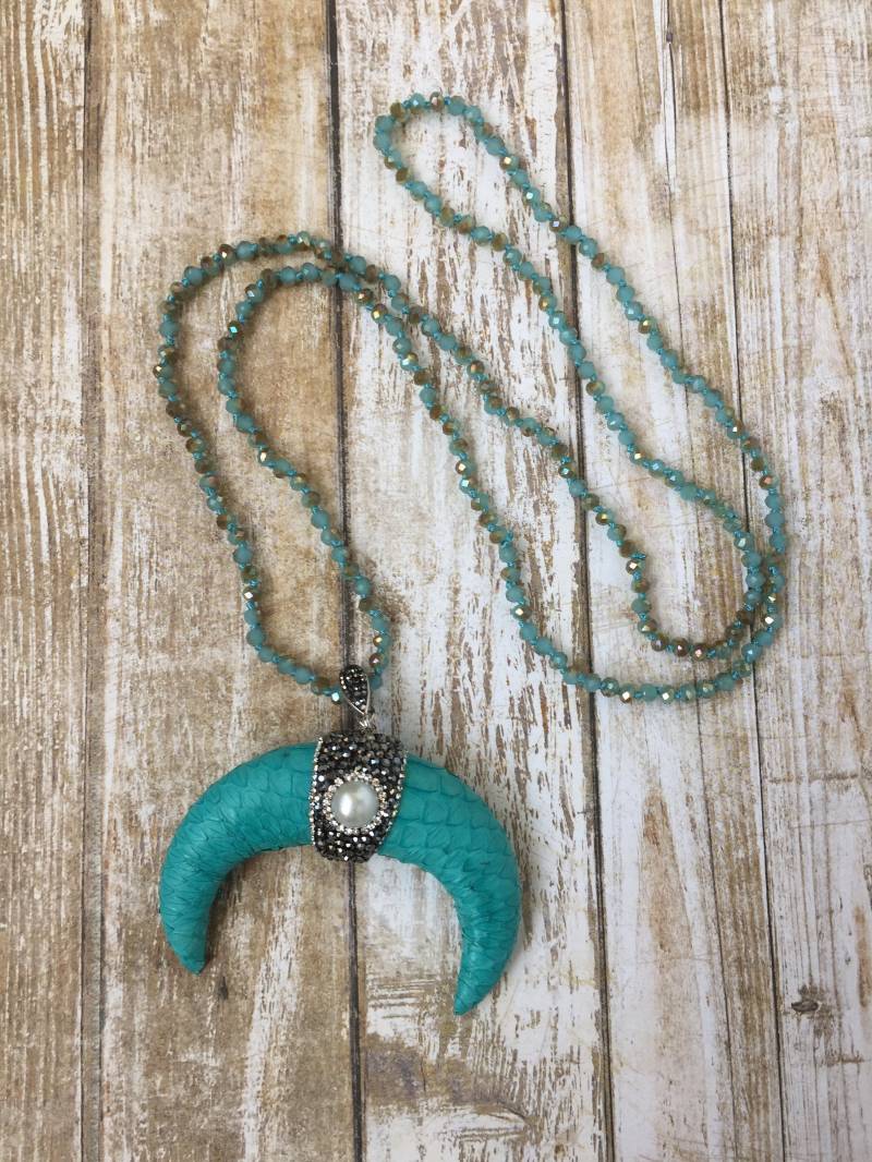 Lange Boho-stil Halskette von sparklinggirl