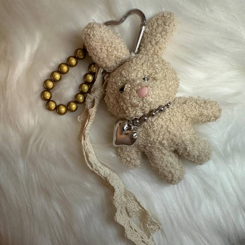 Zuckersüßer Hasen Schlüsselanhänger/Taschenanhänger Mit Magic Pearls Miracle Details von sparklingheavenbylu