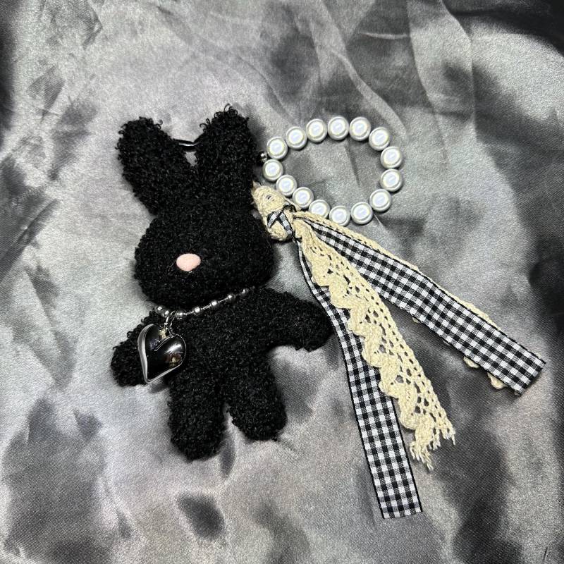 Zuckersüßer Hasen Schlüsselanhänger/Taschenanhänger Mit Magic Pearls Miracle Details von sparklingheavenbylu