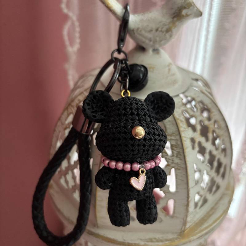 Zuckersüßer Teddybär Schlüsselanhänger/Taschenanhänger Mit Magic Pearls Miracle Details Zuckersüßer Teddybär Schlüsselanhänger/Taschenanhänger Mit Magic Pearls Miracle Details von sparklingheavenbylu