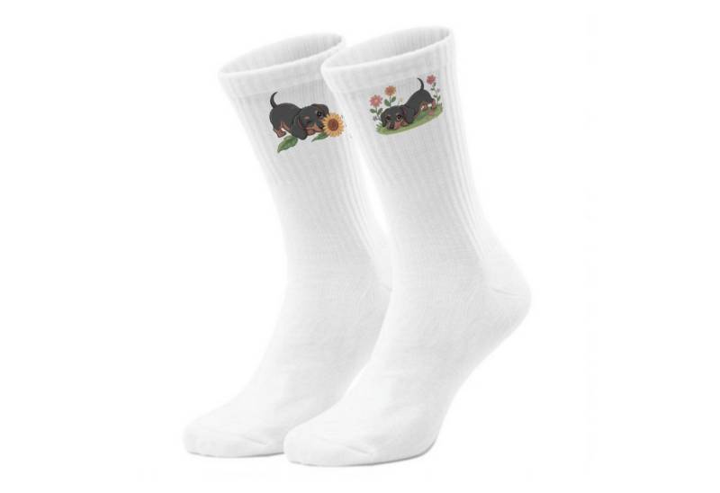 speecheese Freizeitsocken epicsocks Dackel Dreams Blumen Socken in 42-46 im Paar von speecheese