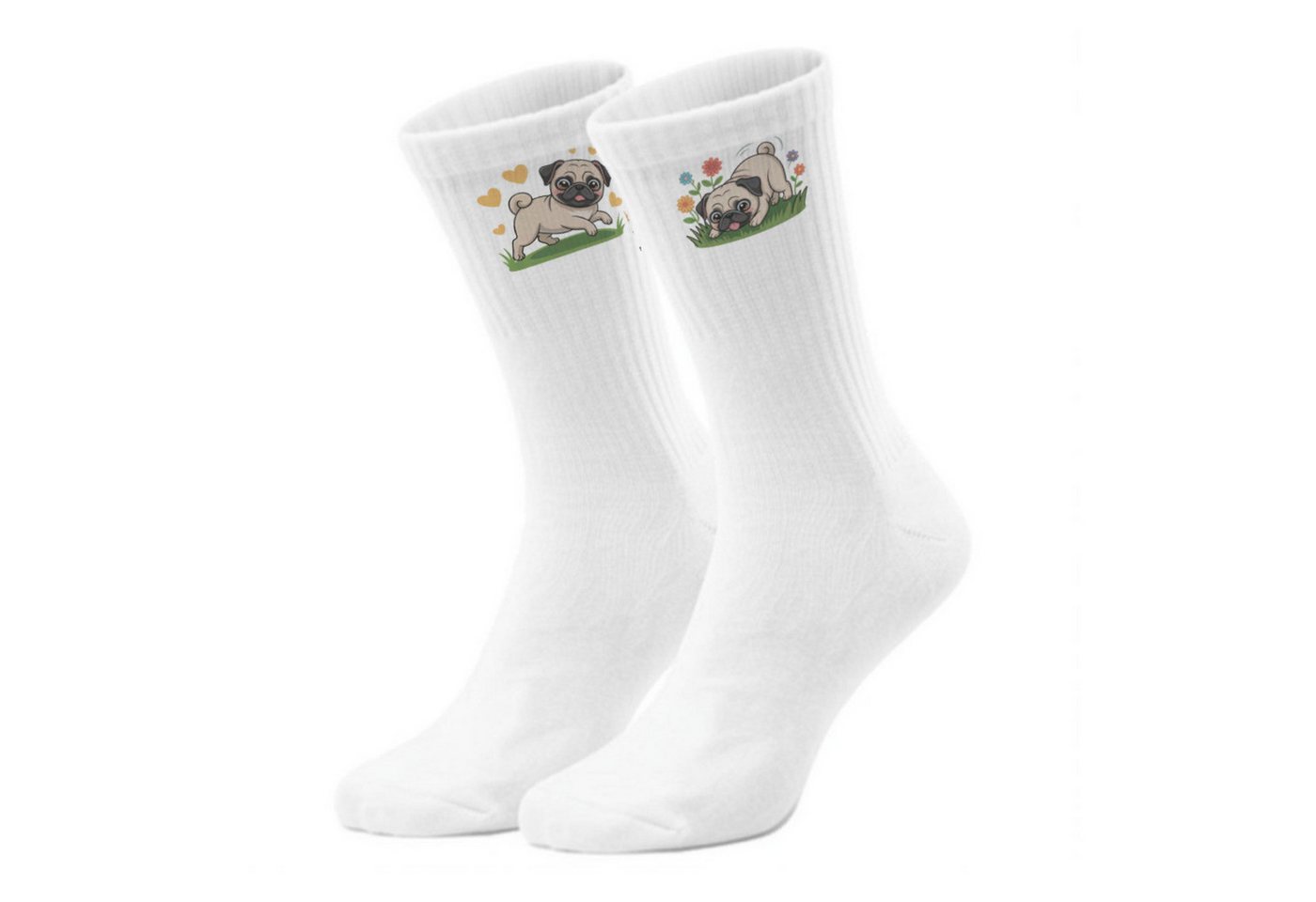 speecheese Freizeitsocken epicsocks Pug Paradise Mops im Glück Socken in 42-46 im Paar von speecheese