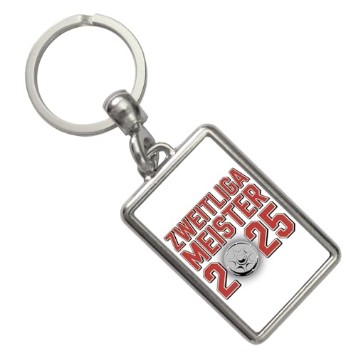 speecheese Köln Zweitliga Meister 2025 Schlüsselanhänger mit Meisterschale der 2. Liga Aufsteiger Perfektes Fußballgeschenk für Fans als Erinnerung an den Aufstieg von speecheese