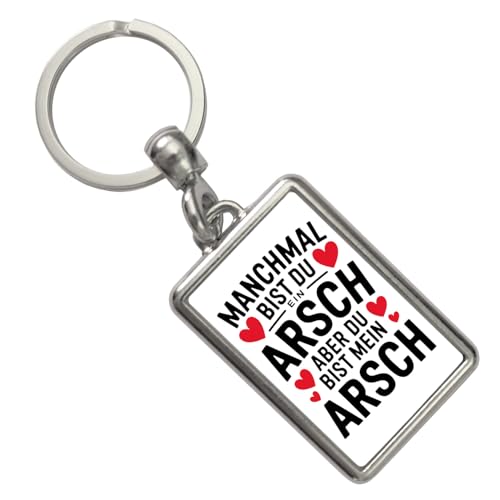 speecheese Manchmal bist du ein Arsch aber du bist mein Arsch Schlüsselanhänger für humorvolle Beziehungen und ein Lächeln im Alltag von speecheese