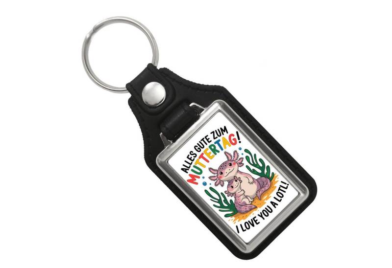 speecheese Schlüsselanhänger Axolotl Mutter Kind Schlüsselanhänger mit Kunstleder Anhänger Alles von speecheese