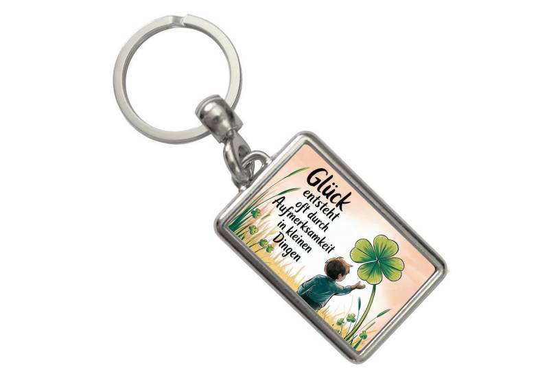 speecheese Schlüsselanhänger Kind mit Kleeblatt Schlüsselanhänger - Glück durch kleine Dinge von speecheese