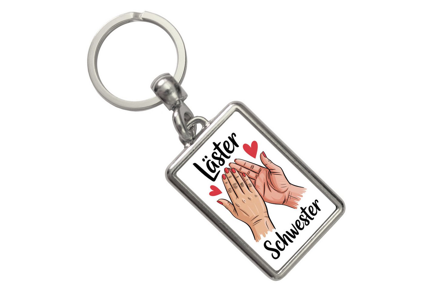 speecheese Schlüsselanhänger Läster Schwester Schlüsselanhänger für die beste Freundin von speecheese