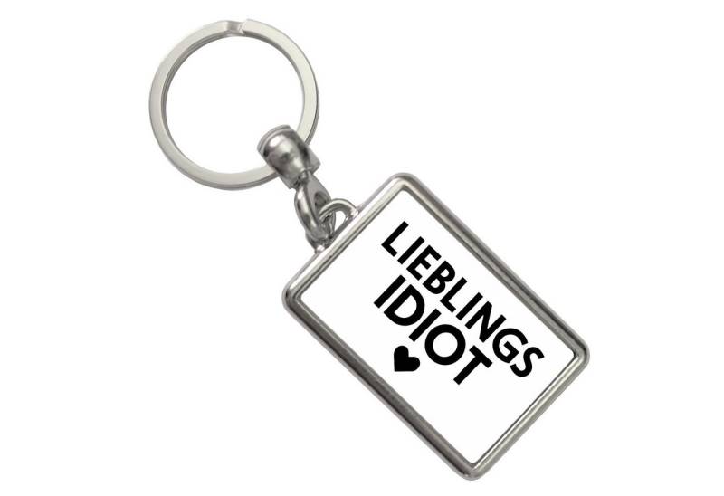 speecheese Schlüsselanhänger Lieblings Idiot Statement Schlüsselanhänger mit Herz von speecheese