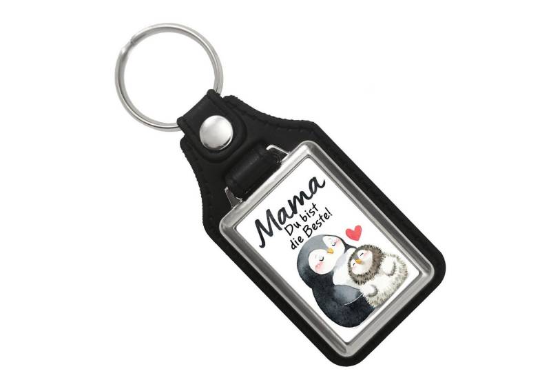 speecheese Schlüsselanhänger Pinguin Mutter und Kind Schlüsselanhänger mit Kunstleder Anhänger du von speecheese