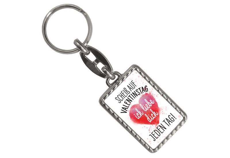 speecheese Schlüsselanhänger Scheiß auf Valentinstag ich liebe dich jeden Tag Schlüsselanhänger von speecheese