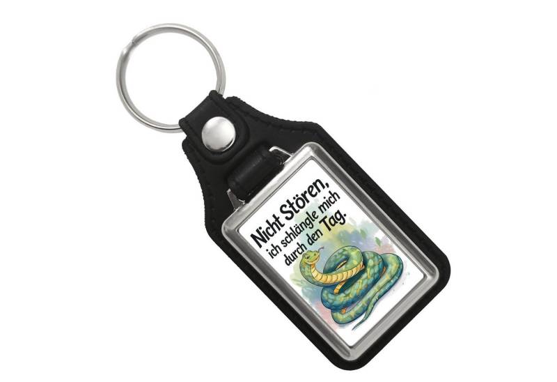 speecheese Schlüsselanhänger Schlange Nicht stören ich schlängle mich durch den Tag mit Kunstleder von speecheese