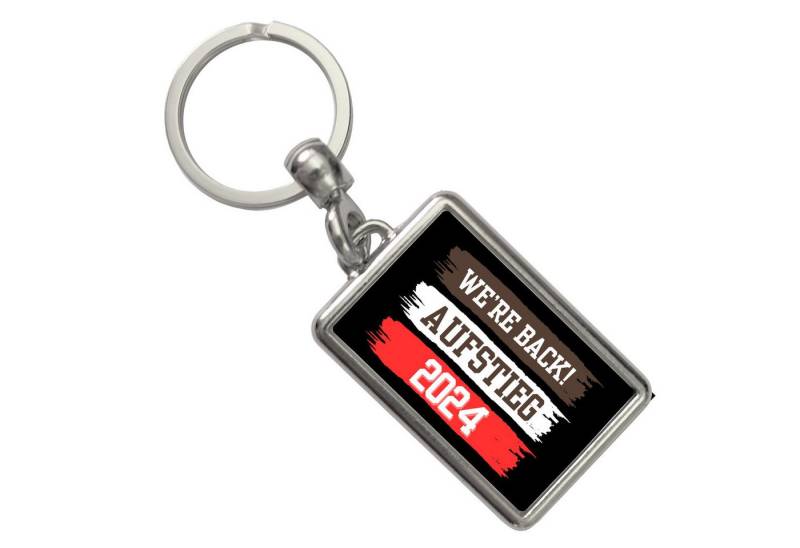 speecheese Schlüsselanhänger St. Pauli Aufstieg 2024 Schlüsselanhänger mit Spruch We're back von speecheese