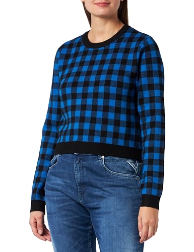 speedlight Women's Damen Strick Pullover 23728567-SP01, Schwarz Blau, S Sweater, Small von speedlight