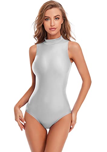 Speerise Damen Gymnastikanzug, ärmellos, Lyra Spandex - grau - Small von speerise