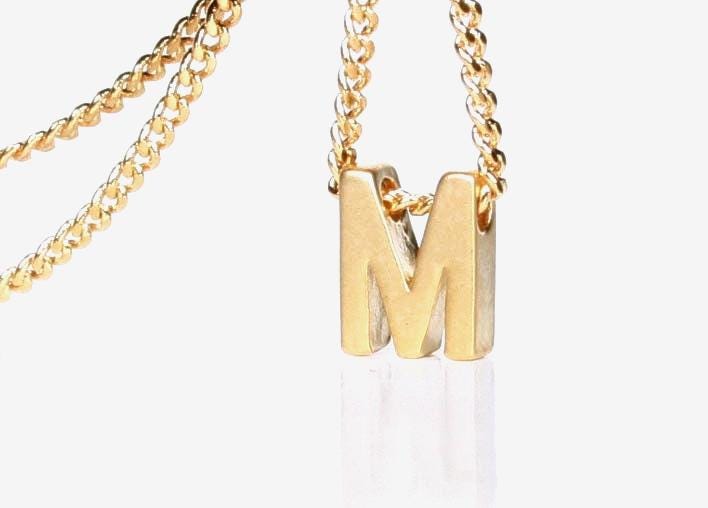 Gold Initial Halskette, 14K Filled Kette Oder .925 Sterling Silber Roségold Kette, Anhänger Buchstabe A Bis Z, Personalisierung von spellingB