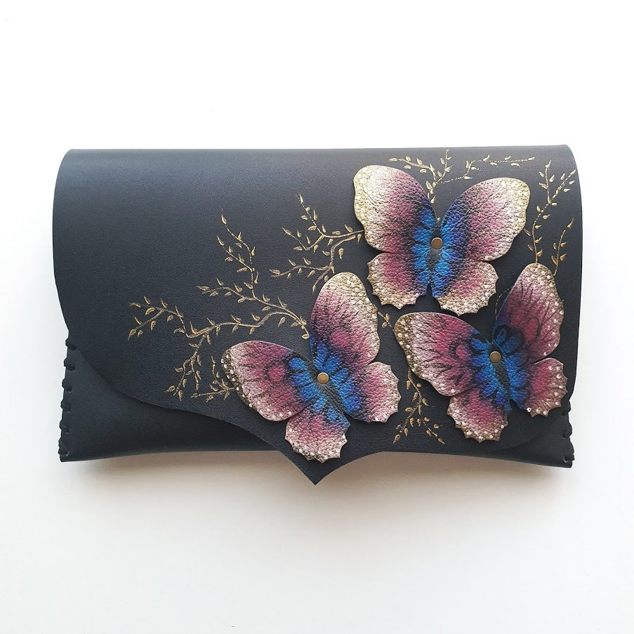 Bemalte Schmetterlinge Tasche, Schmetterlinge Geschenk, Jahrestag Geschenk, Bestes Geschenk Für Sie, Abendliche Handtasche, Handbemalte Tasche Bemalte Schmetterlinge Tasche, Schmetterlinge Geschenk, Jahrestag Geschenk, Bestes Geschenk Für Sie, Abendliche Handtasche, Handbemalte Tasche von spiculdegrau