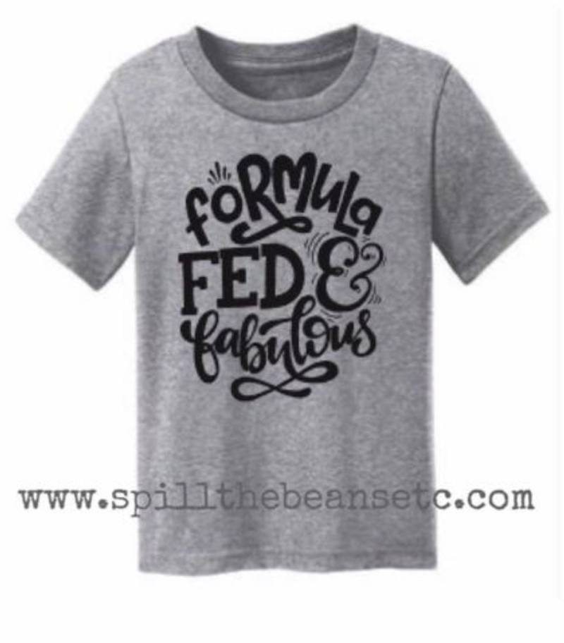 Formel Gefüttert Und Fabelhafte Kid Trendige T-Shirt Oder Bodysuit Baby Kleinkind Jungen Mädchen Kleidung von spillthebeansetc