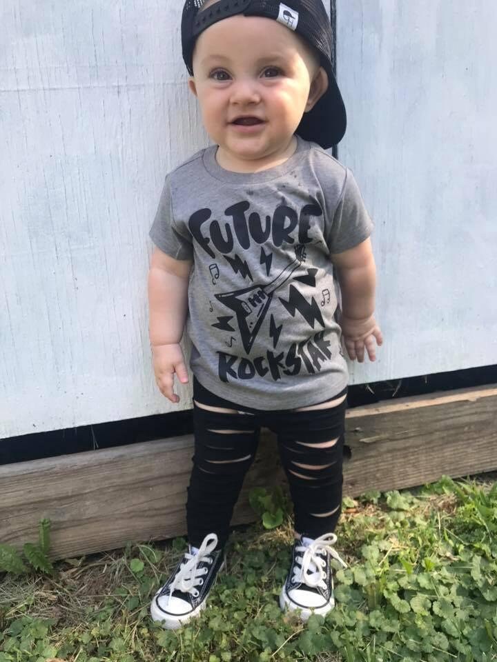 Future Rockstar Shirt Kinder Rock N Roll Gitarren Shirt von spillthebeansetc