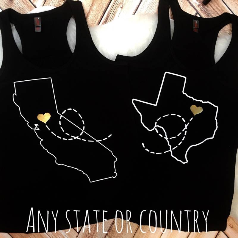 Passende Shirts Beste Freund Bff Lange Distanz Gehen Weg Geschenk Kaufen 2 Für Set Racer Zurück Tank Top Plus Größe Nevada Hawaii Texas Bestie Passende Shirts Beste Freund Bff Lange Distanz Gehen Weg Geschenk Kaufen 2 Für Set Racer Zurück Tank Top Plus Größe Nevada Hawaii Texas Bestie von spillthebeansetc