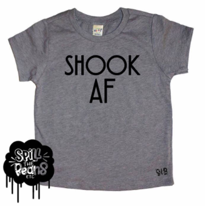 Schüttelte Af Lustige Shooketh Kid Trendige T-Shirt Oder Bodysuit Baby Kleinkind Jungen Mädchen Kleidung Hemd Säugling von spillthebeansetc