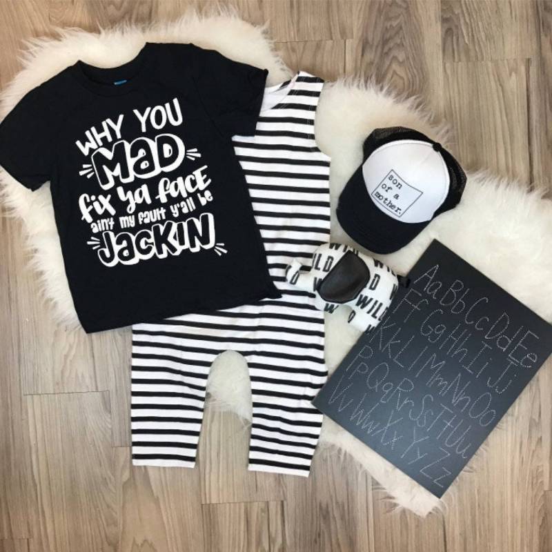 Warum Sie Verrückt Ihr Gesicht Kind Trendige T-Shirt Oder Bodysuit Baby-Kleinkind-Junge-Mädchen-Kleidung-Shirt Unisex Geschlecht Neutral Band Musik von spillthebeansetc