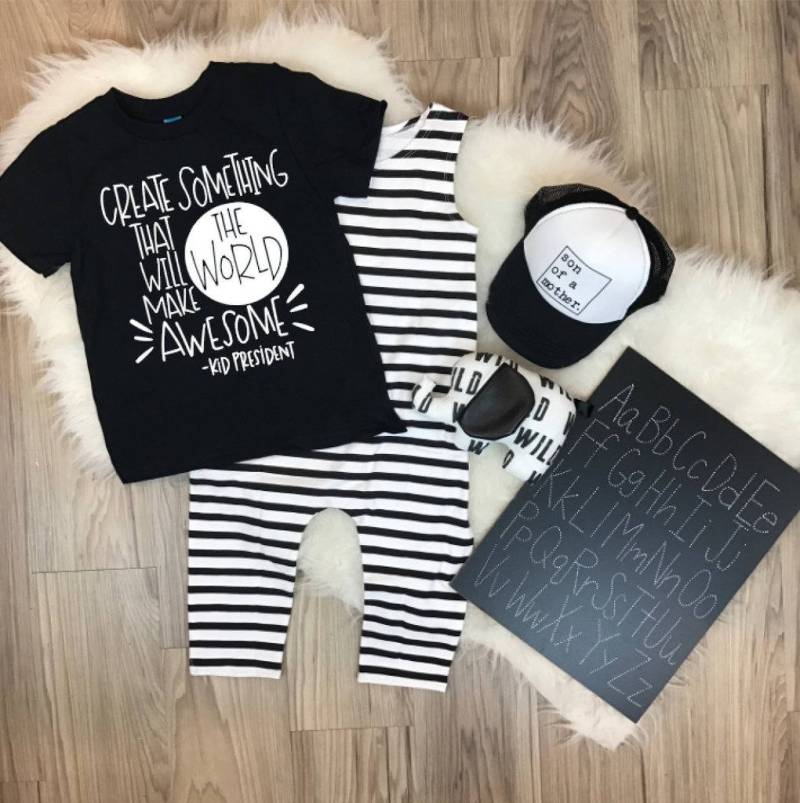 Zukunft Präsident Kid Trendige T-Shirt Oder Bodysuit Baby Kleinkind Jungen Mädchen Kleidung Geschlecht Neutral Unisex Shirt Einfarbig von spillthebeansetc