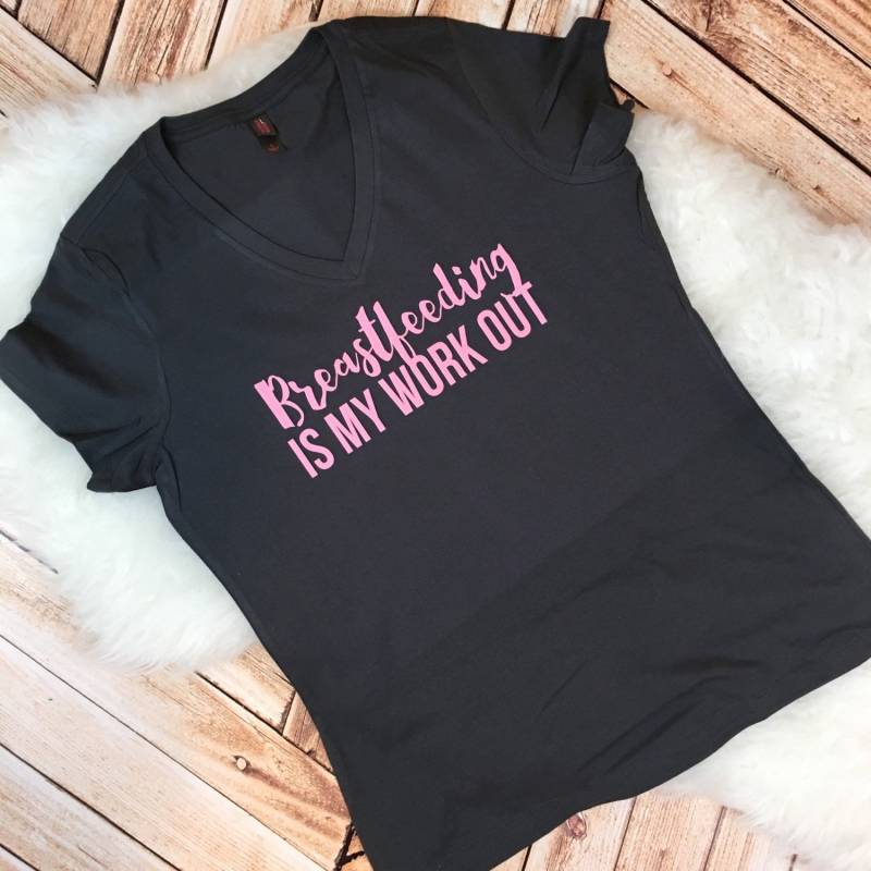 stillen Ist Mein Workout Gym Passen Mama Brötchen #mamalife Haarknoten Erwachsenen Lustiges Shirt Frauen Plus Größe Verfügbar 2 X 3 4 von spillthebeansetc