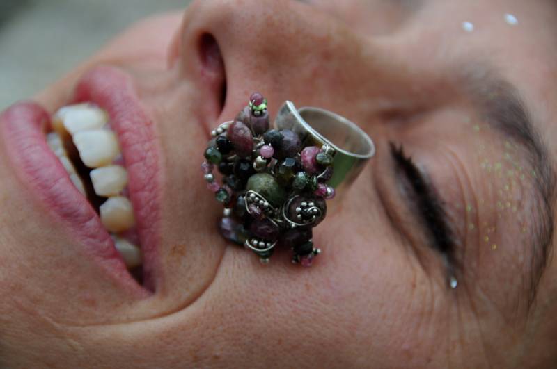 Einzigartiger Design-Ring Mit Turmalin-Silber, Handgefertigtes Party-Accessoire von spiralworlds