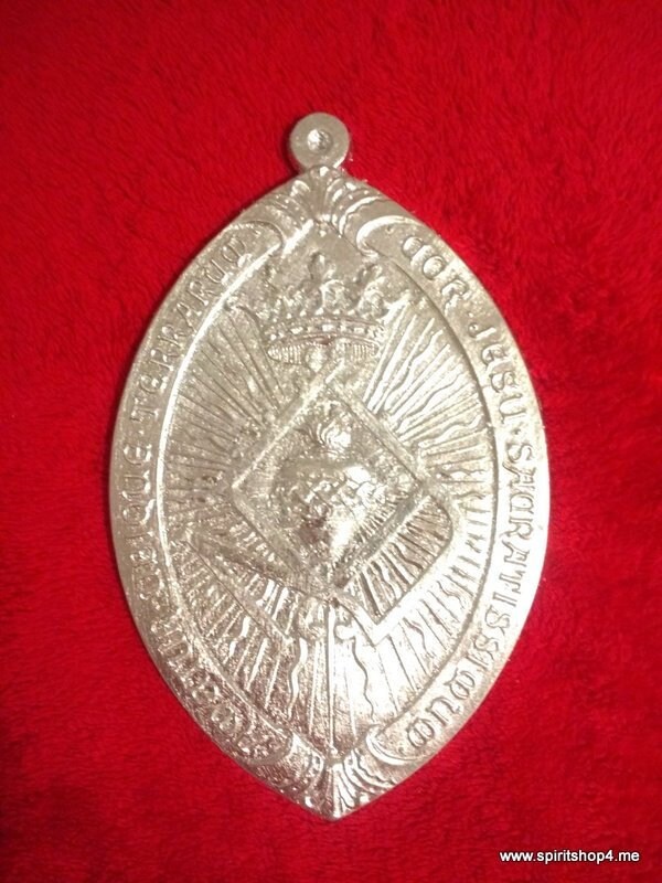 Herz Jesu Medaille Versilbert Mit Blattsilber von spiritshop4me