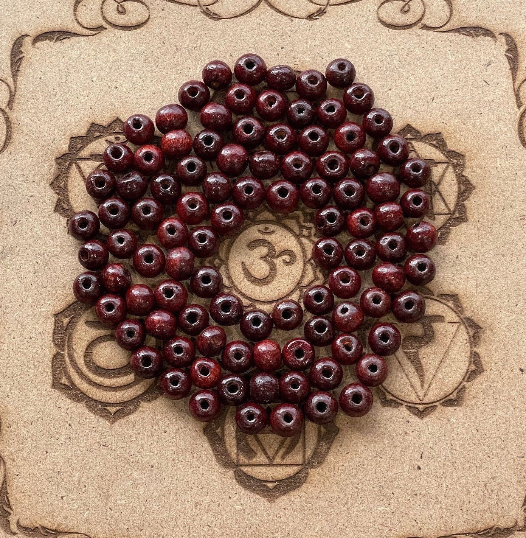 8 Mm Rote Sandelholz Perlen Natürliche Lose Perlen Für Die Schmuckherstellung von spiritualworldstudio