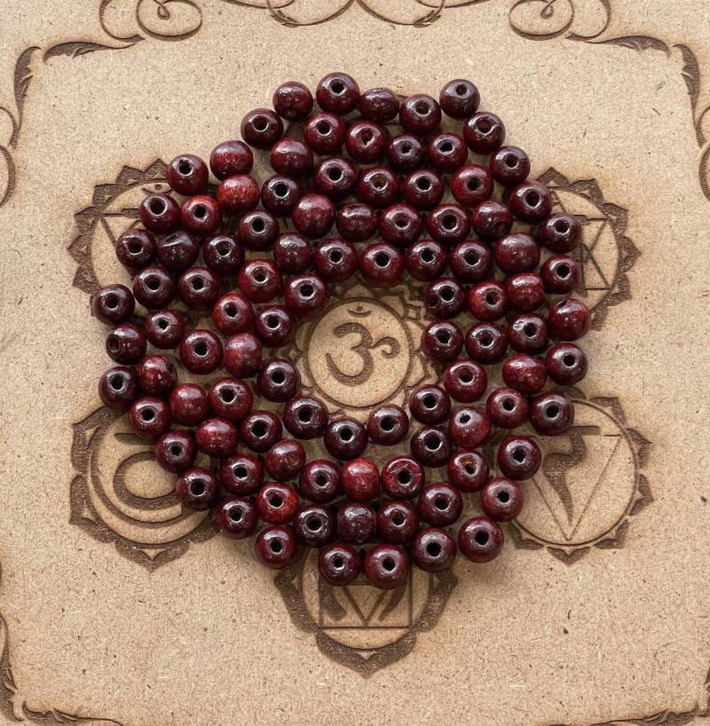 8 Mm Rote Sandelholz Perlen Natürliche Lose Perlen Für Die Schmuckherstellung von spiritualworldstudio