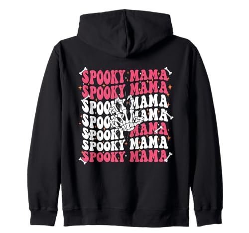 Gruselige Mama Skelett Hand Kapuzenjacke von spooky mama mom halloween skeleton hand spooky
