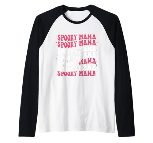 Gruselige Mama Skelett Hand Raglan von spooky mama mom halloween skeleton hand spooky