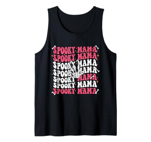Gruselige Mama Skelett Hand Tank Top von spooky mama mom halloween skeleton hand spooky